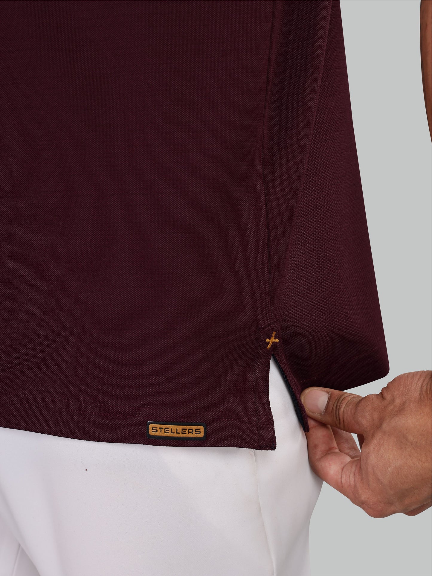 Wine Premium Pique Crush Polo T-Shirt