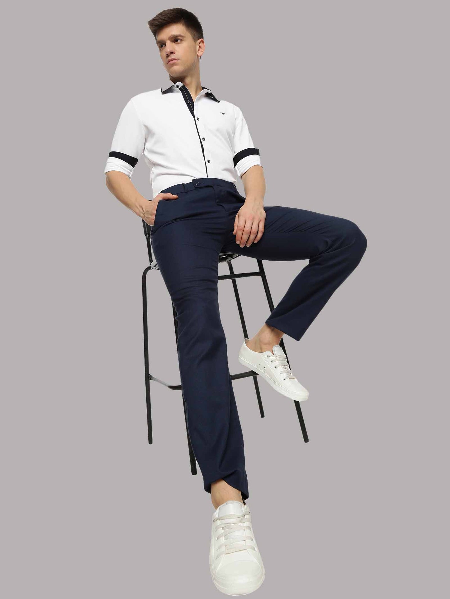 Men's Premium Knitted Shirts-White