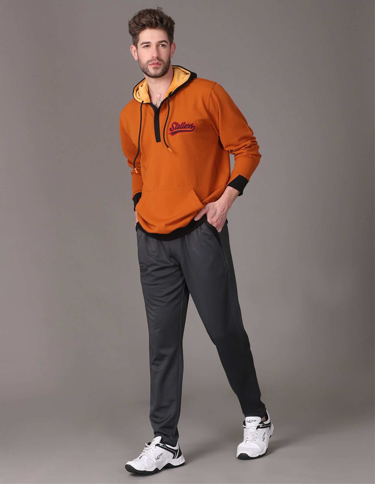 Dark Grey Men's Track Pant