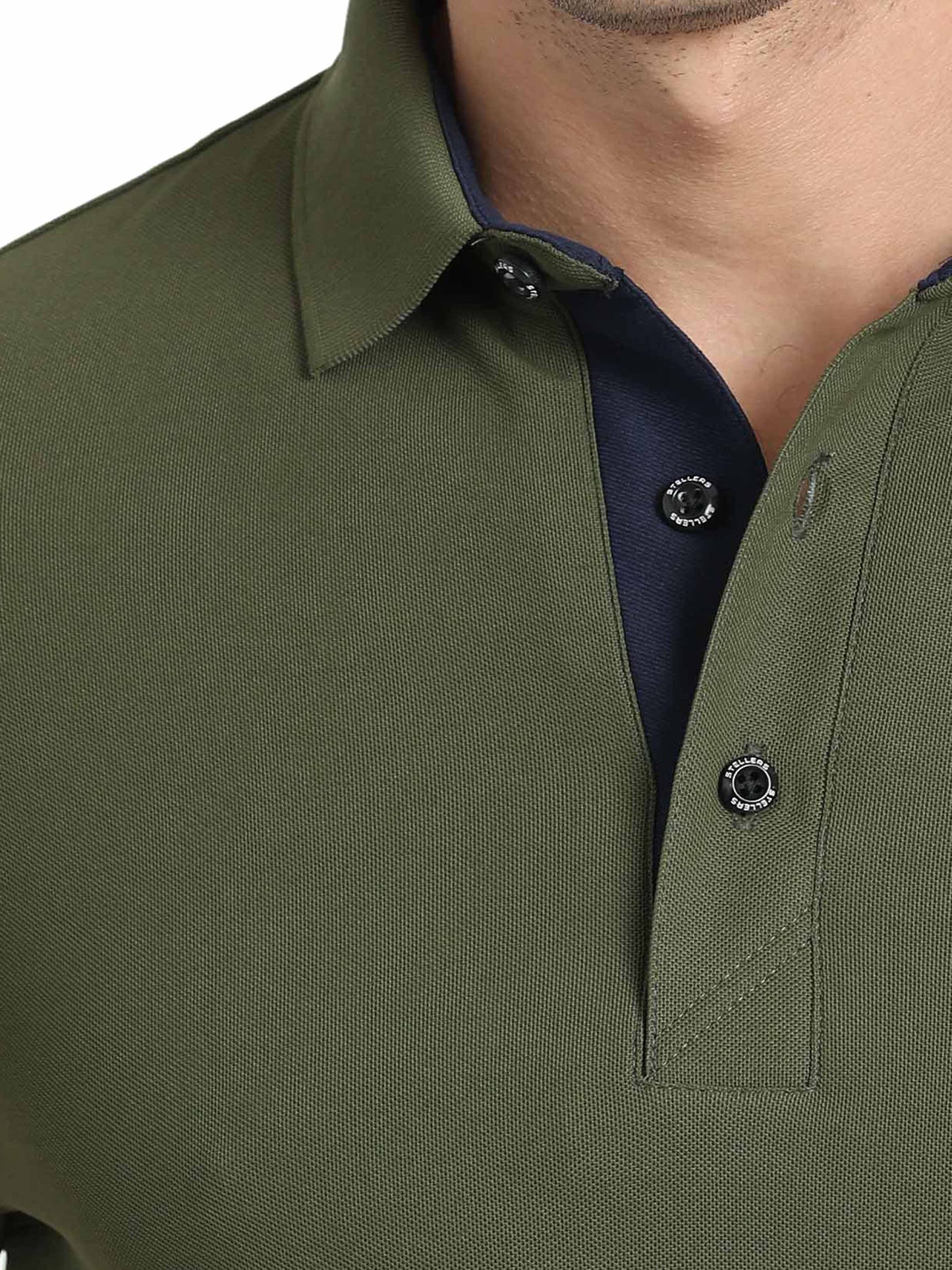 Olive Green Polo T Shirt for Men