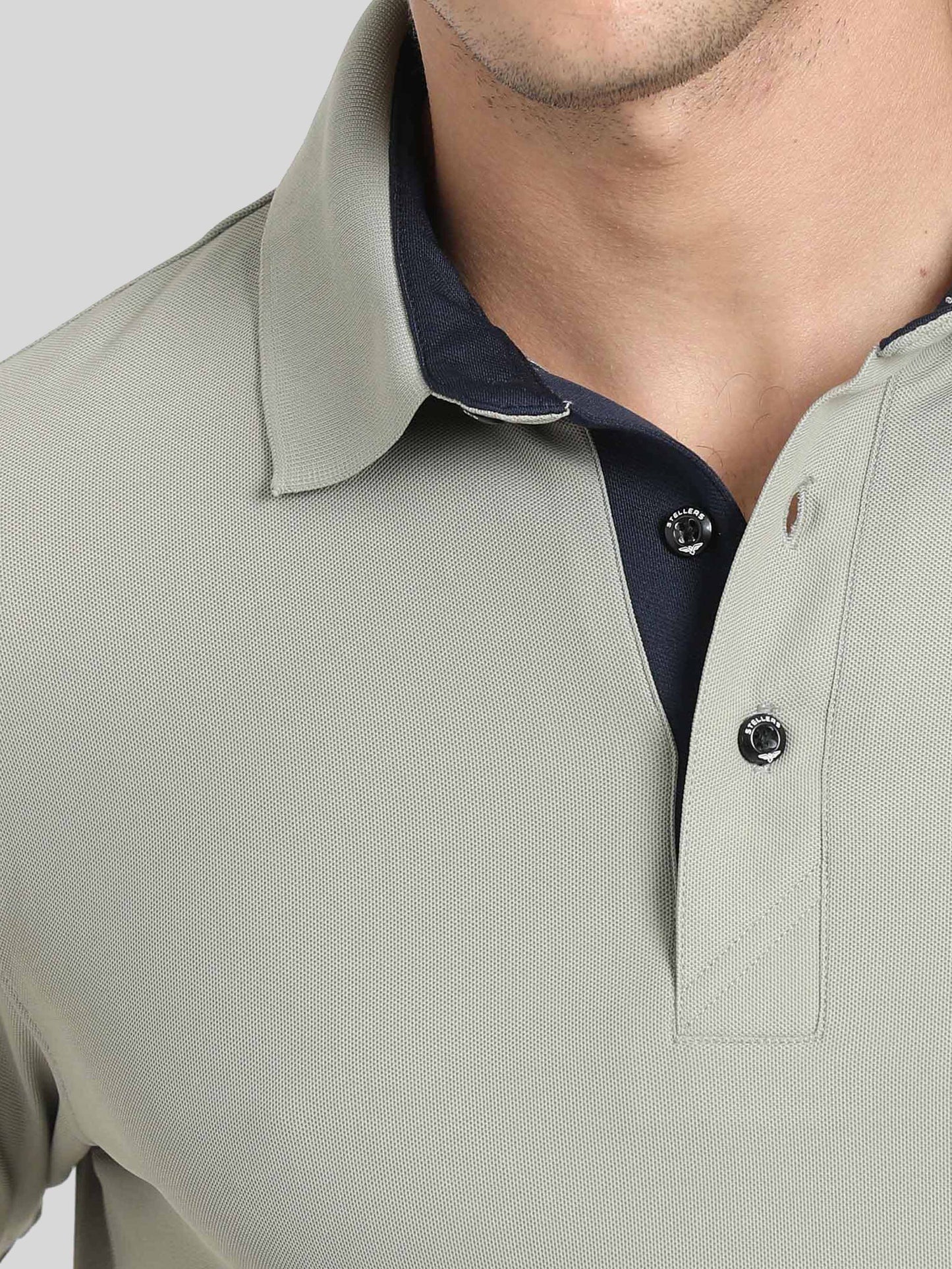 Moose Grey Polo T Shirt for Men
