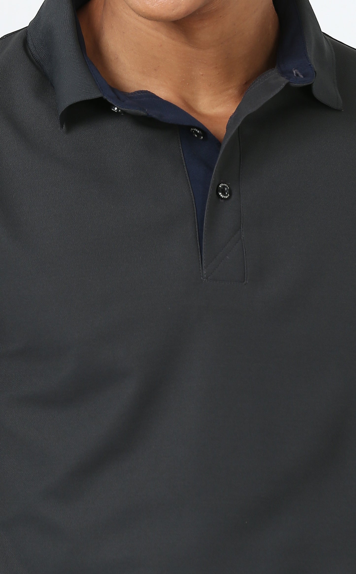 Dark Grey Polo T Shirt for Men