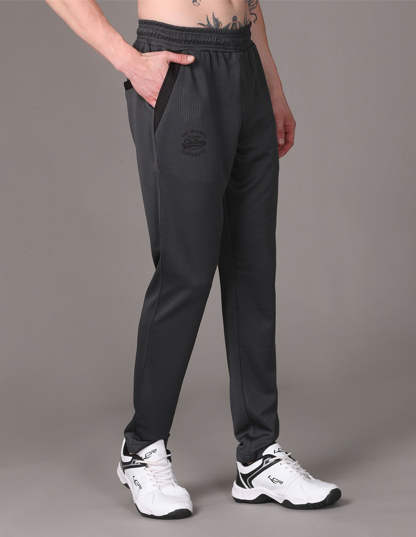 Dark Grey Men's Track Pant