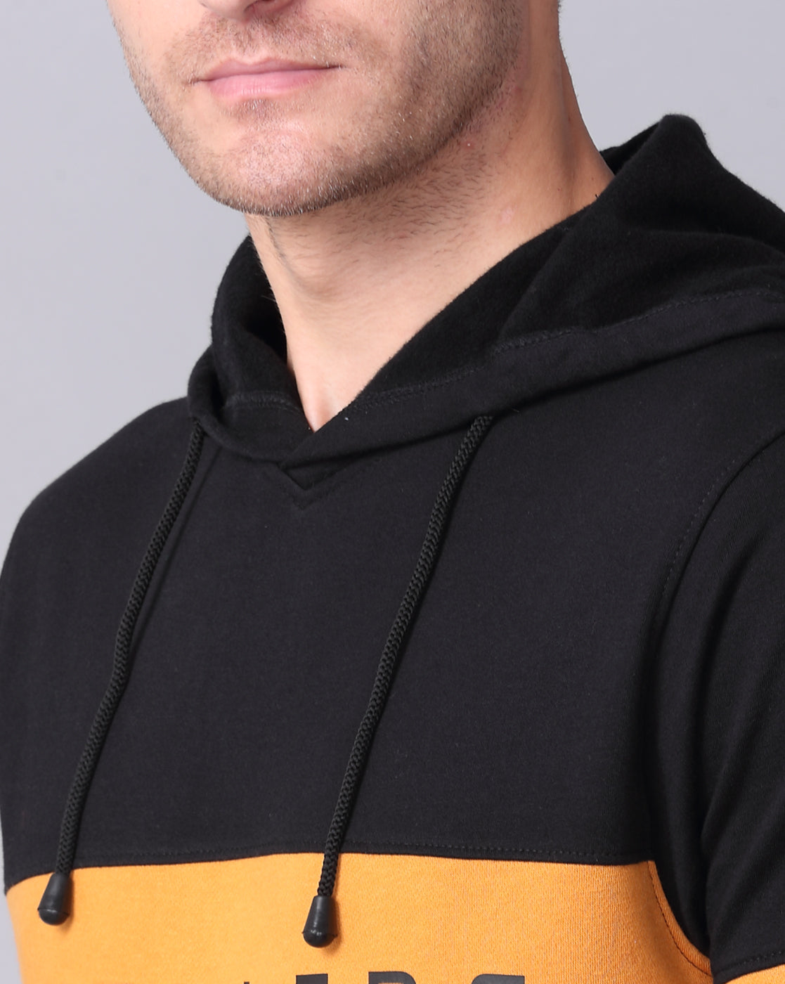 Green Color Block Men's Sweatshirt