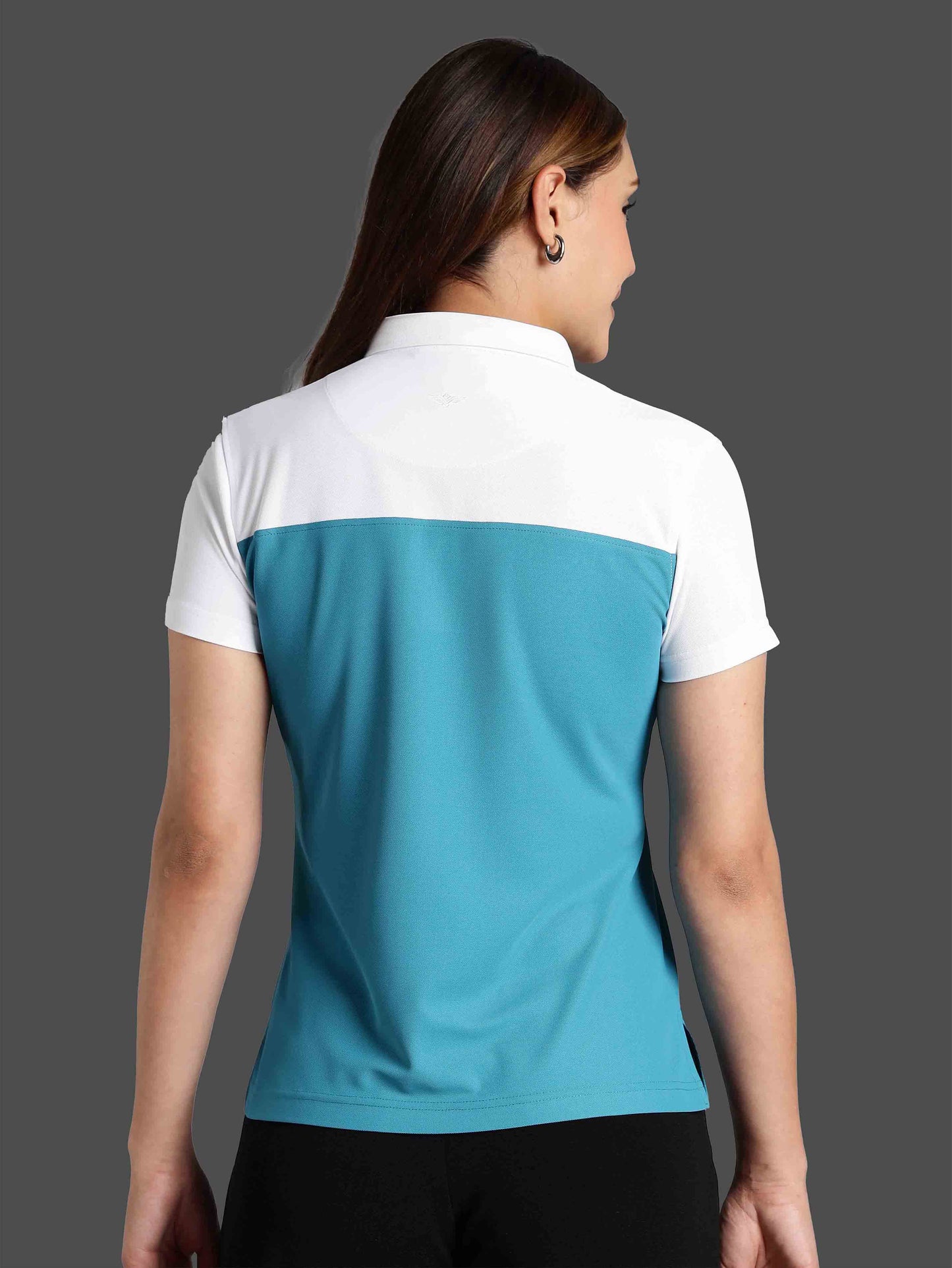 Women's T-Cross Polo T-shirt- Jade Green