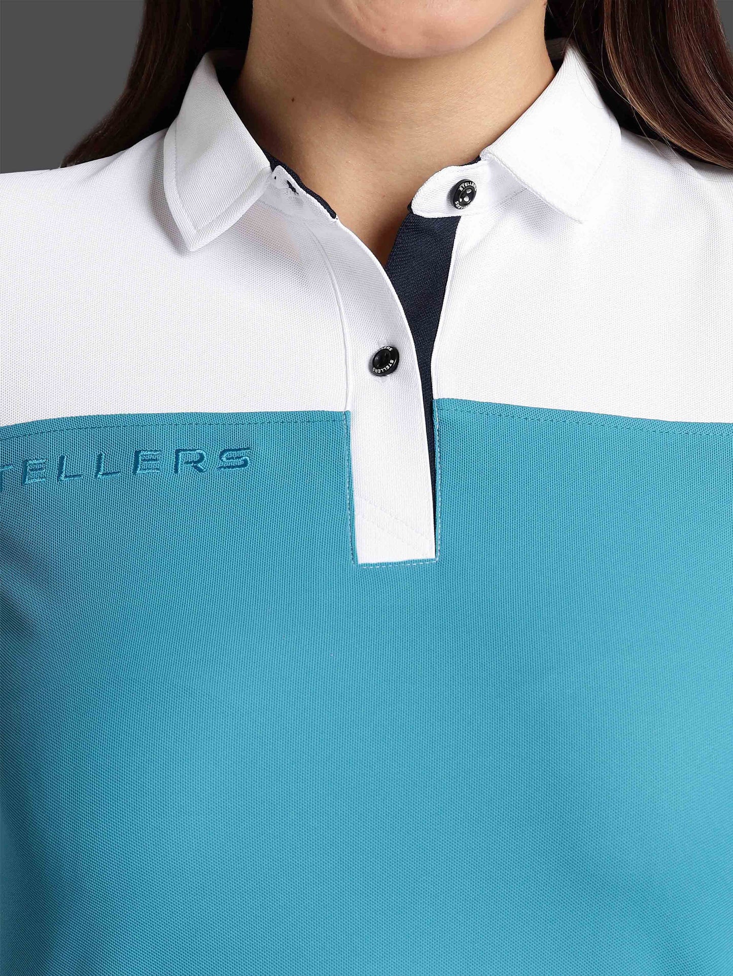Women's T-Cross Polo T-shirt- Jade Green
