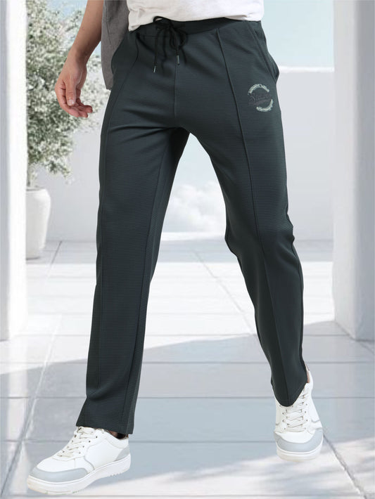 Men's Premium Stretchable Track Pants - Dark Grey | Feather Touch Feel | Regular Fit |  Wrinkle Free | Quick Dry