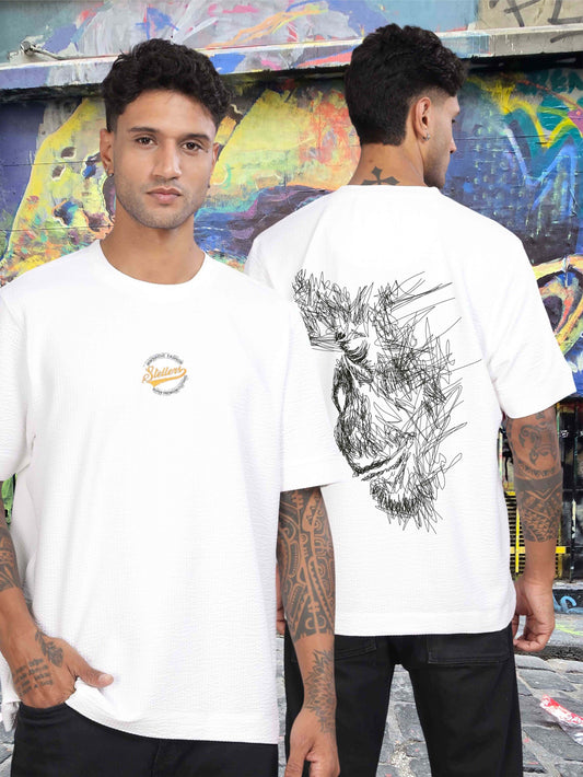 White Oversize T Shirt for Men