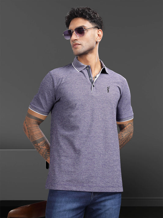 Purple Mist Men's Tipping Polo T-Shirt