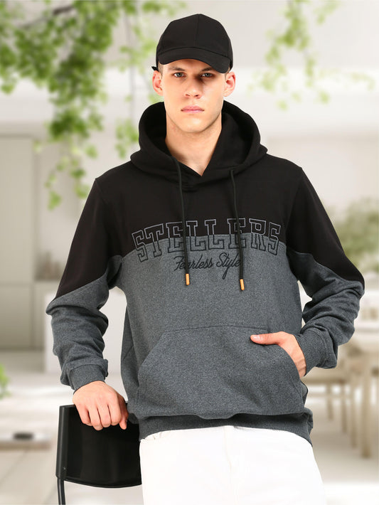 Men's Color-Blocked Oversized Hoodie