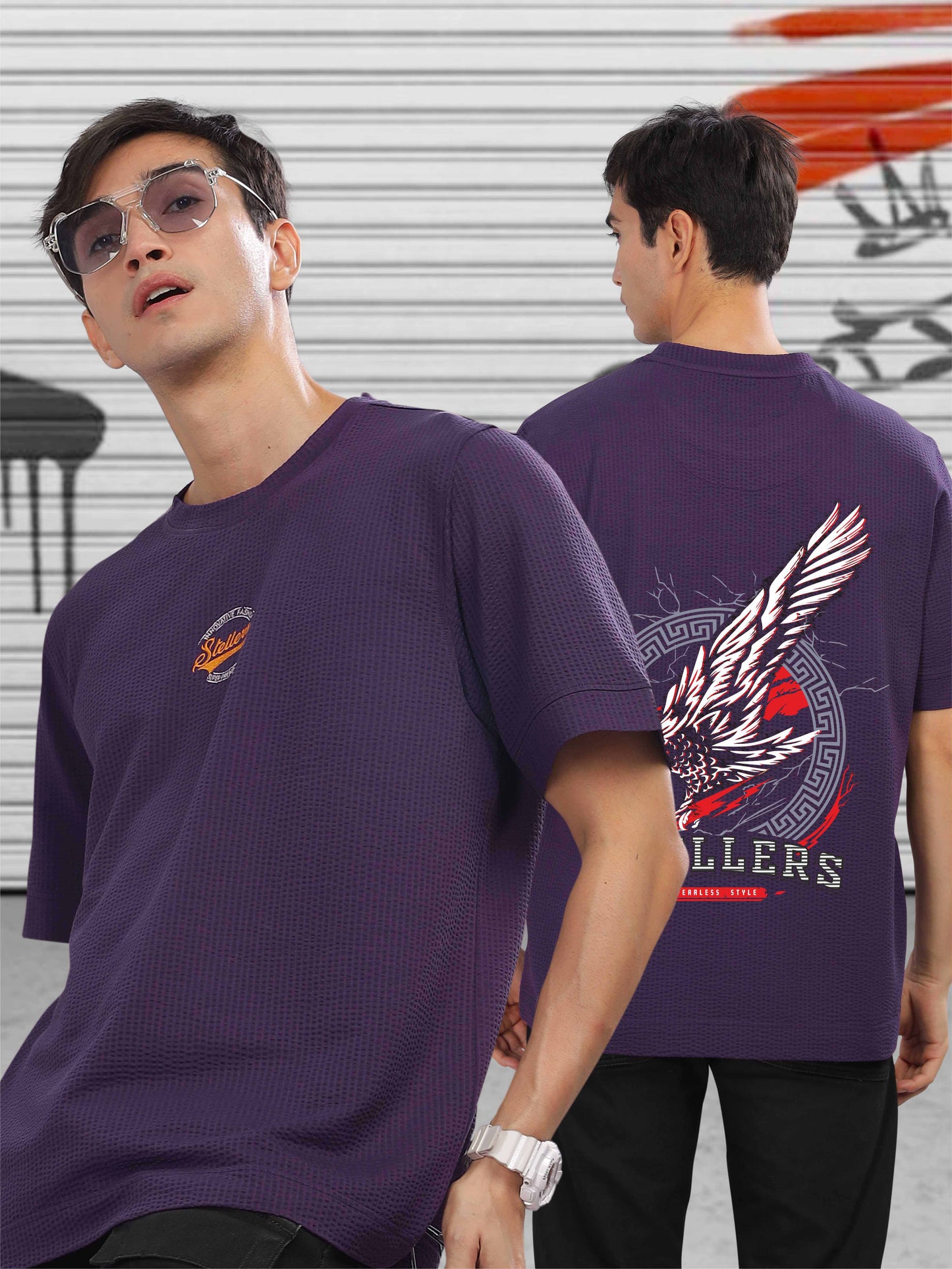 Black Currant Men's Oversize T Shirt