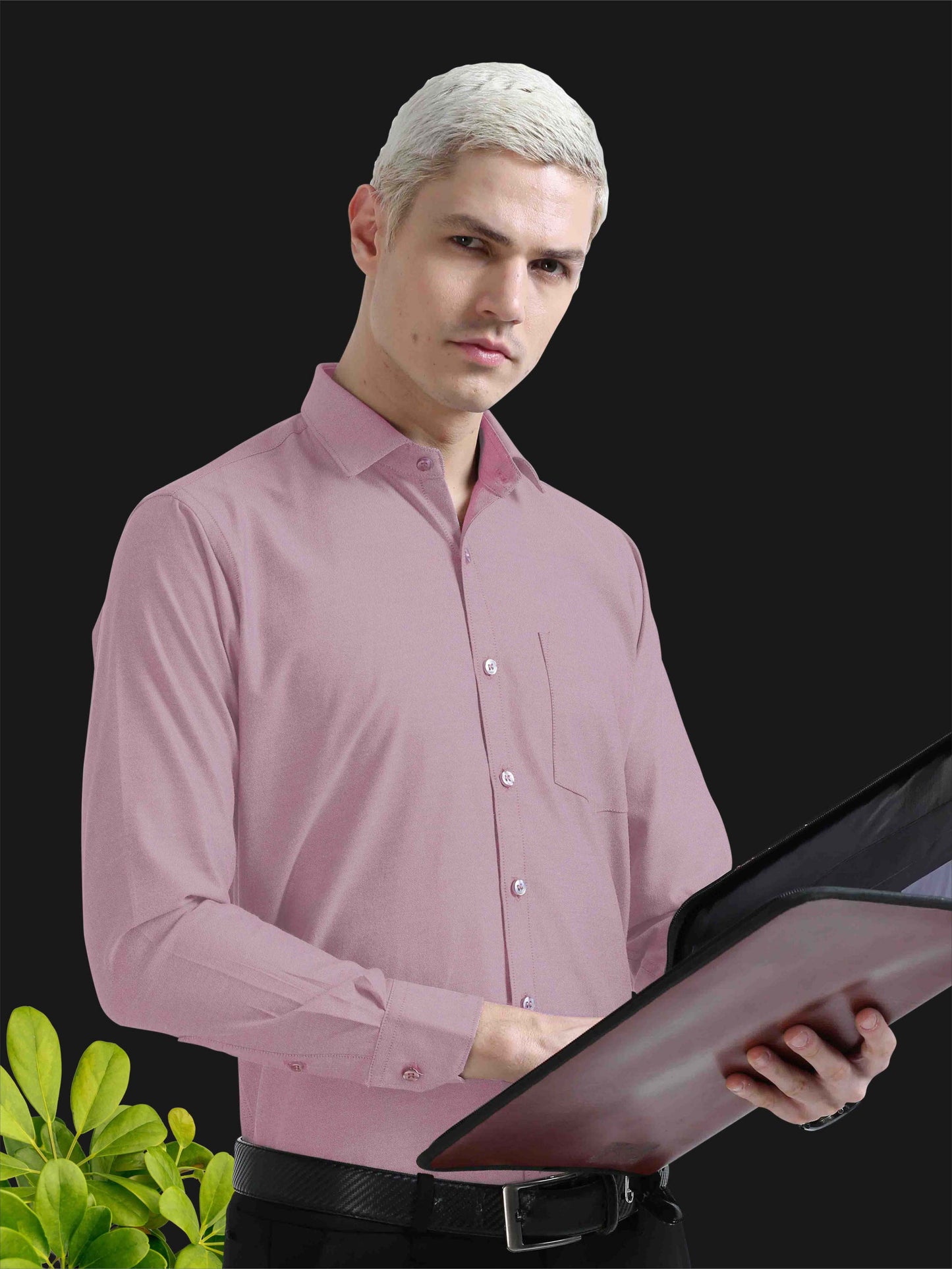 Pink Oxford Formal Shirts for Men