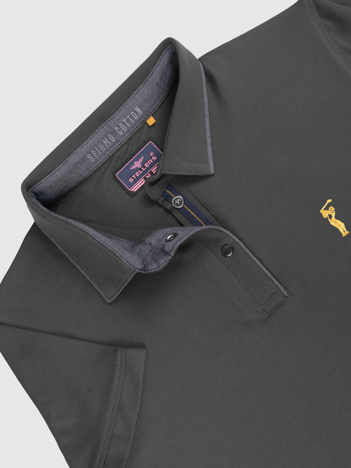 Grey Women Premium SoftBerry PQ Polo T-Shirt