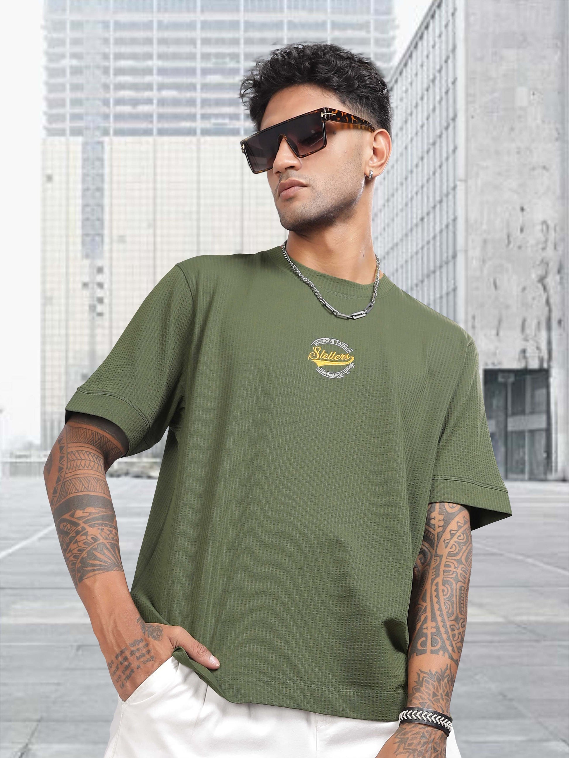 Olive Green Men’s Oversize T-Shirt
