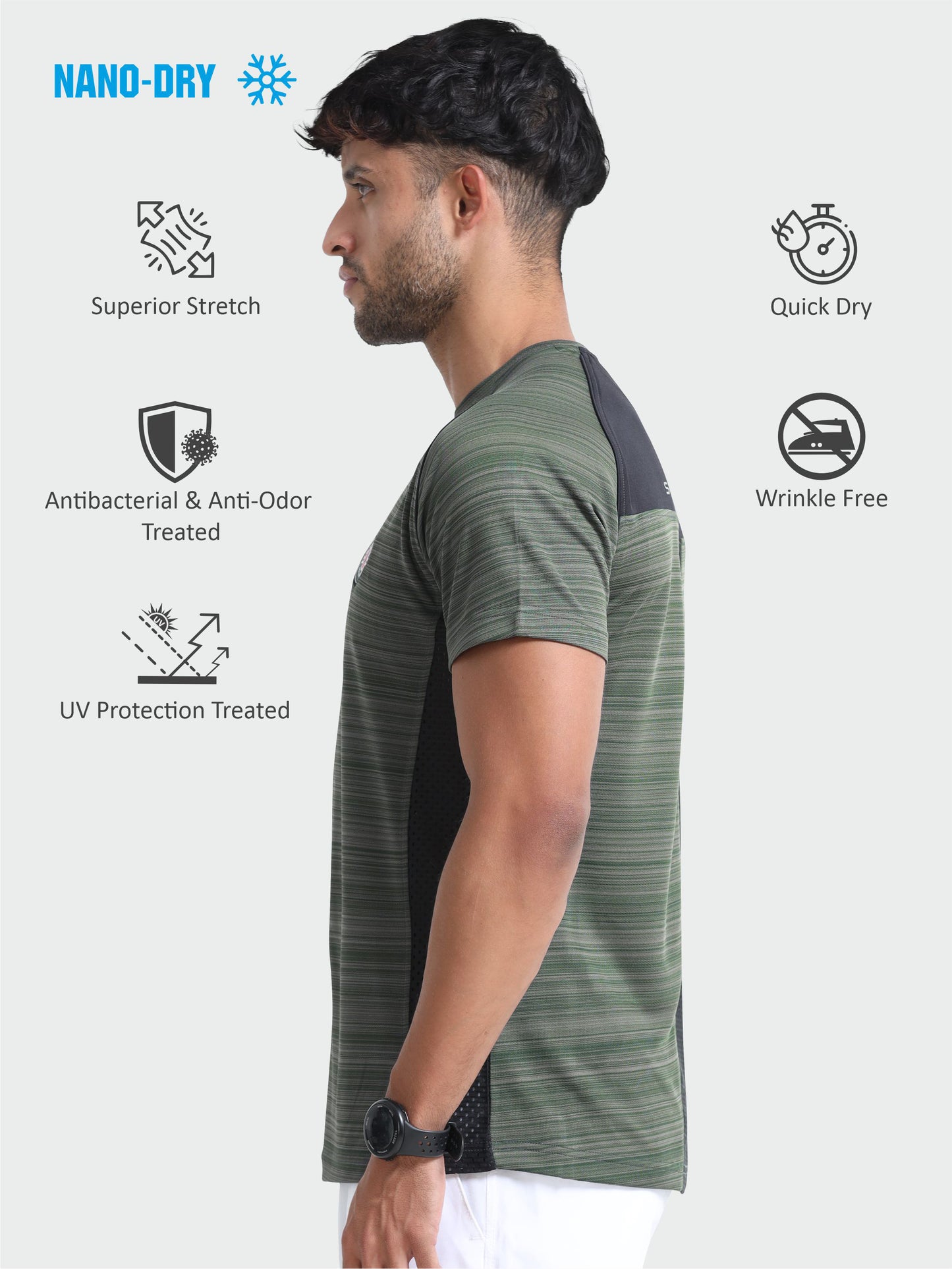 Olive Green Gym apparel for Men