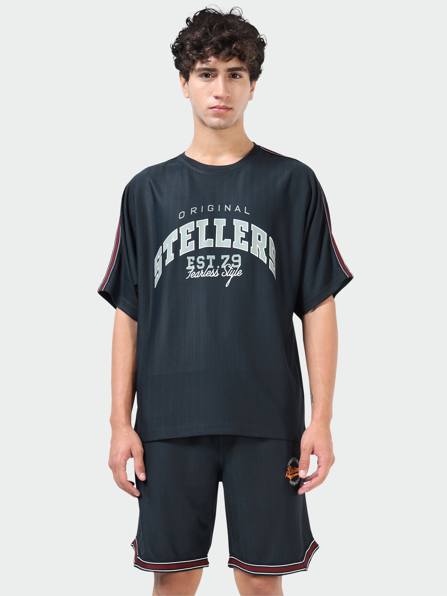 Men Oversize Co-ord Set | Wrinkle Free | Stretchable | Feather Touch Feel | Breathable