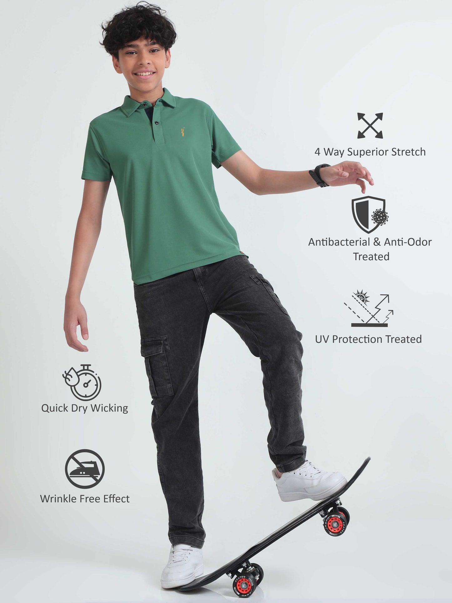 Apple Green Premium Golf Polo T-Shirt