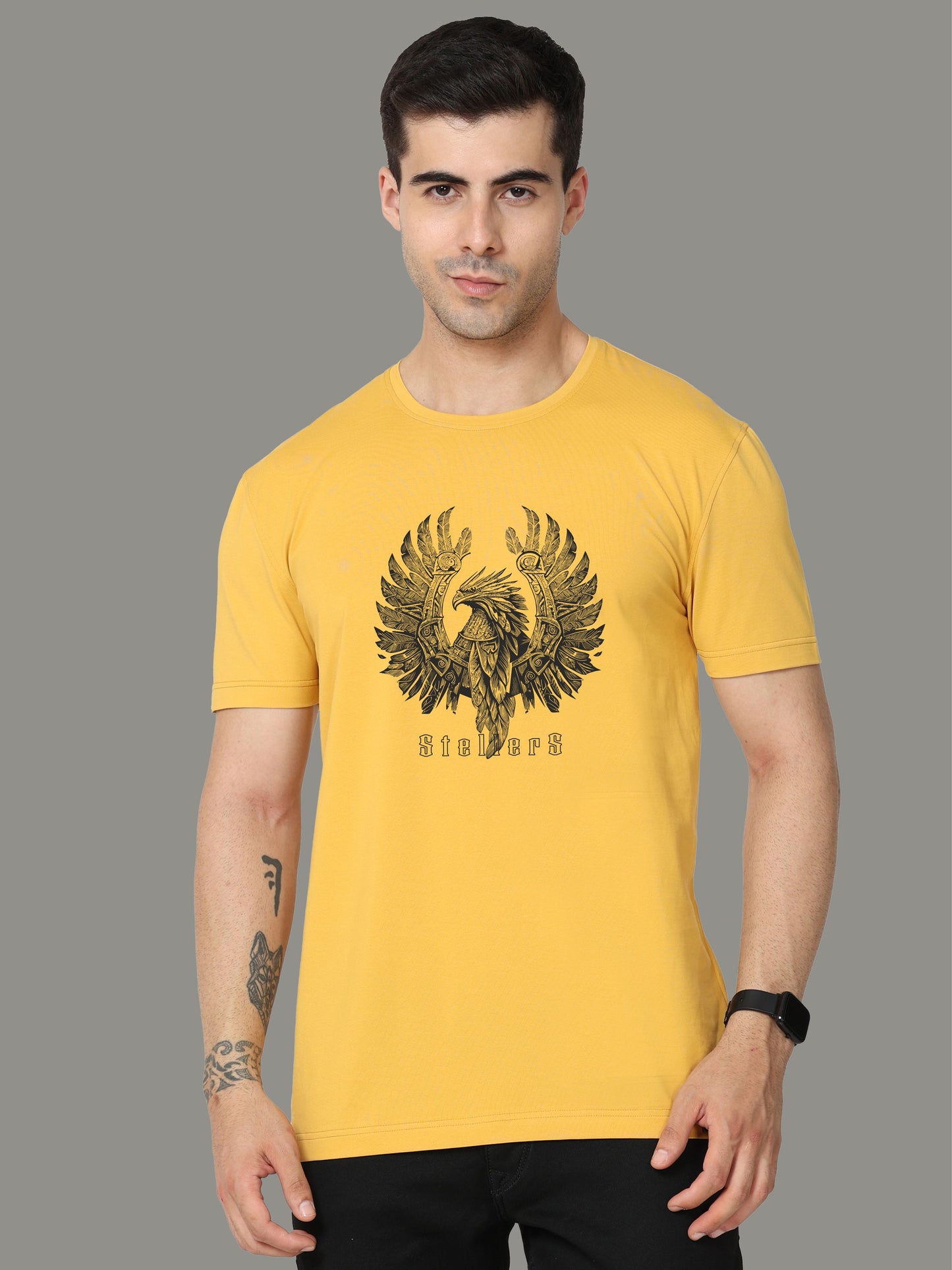 Mustard Warrior Men’s Crew Neck T Shirt
