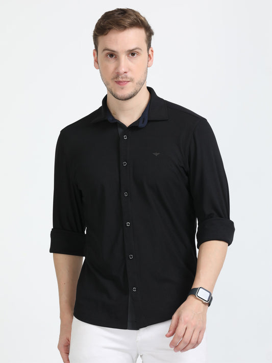 Black Men's Premium Nano-Dry Shirt