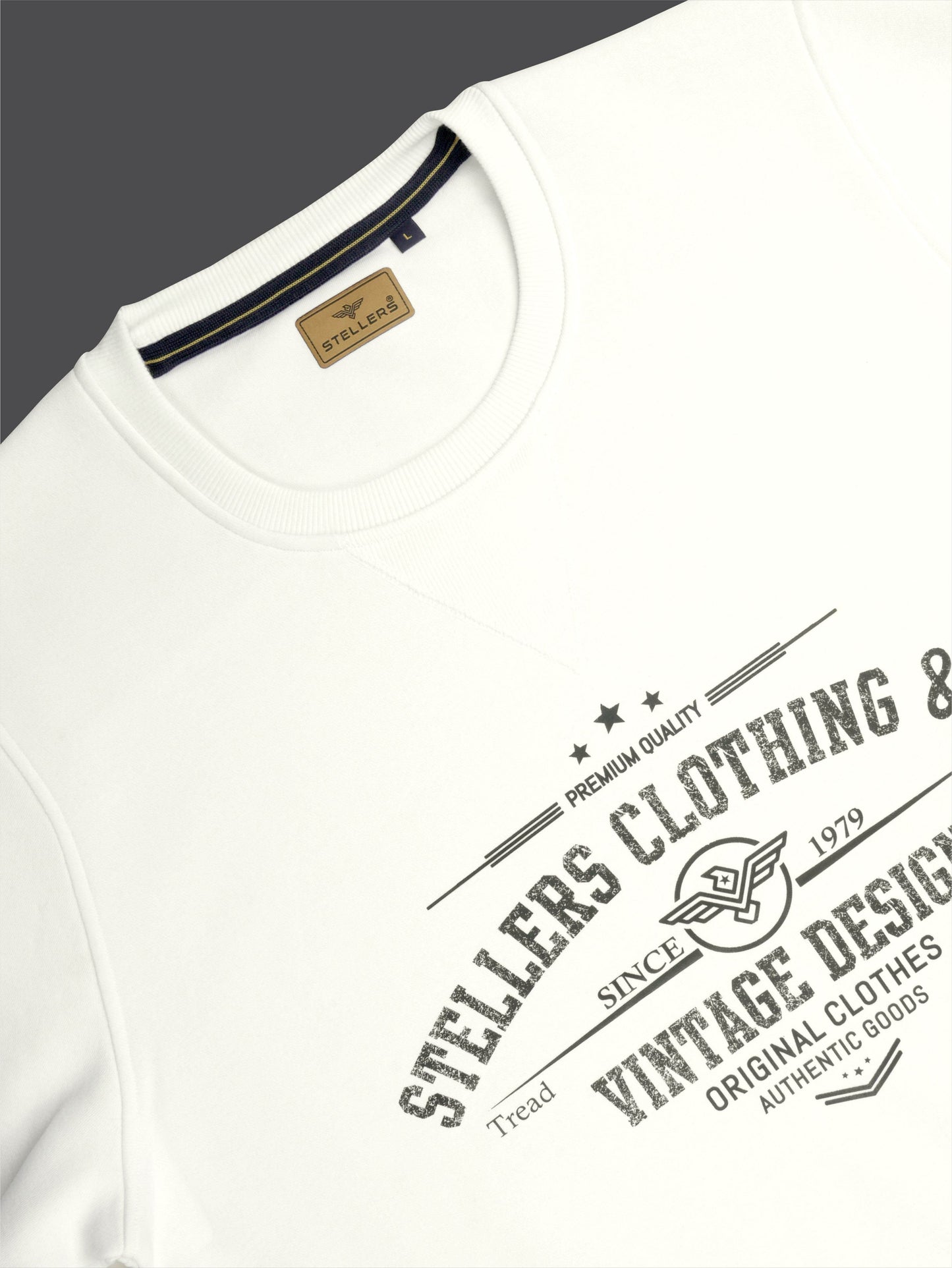 Men Oversize Round Neck Sweatshirt-Feather Touch Feel | Sustainable | Breathable  | Warmth