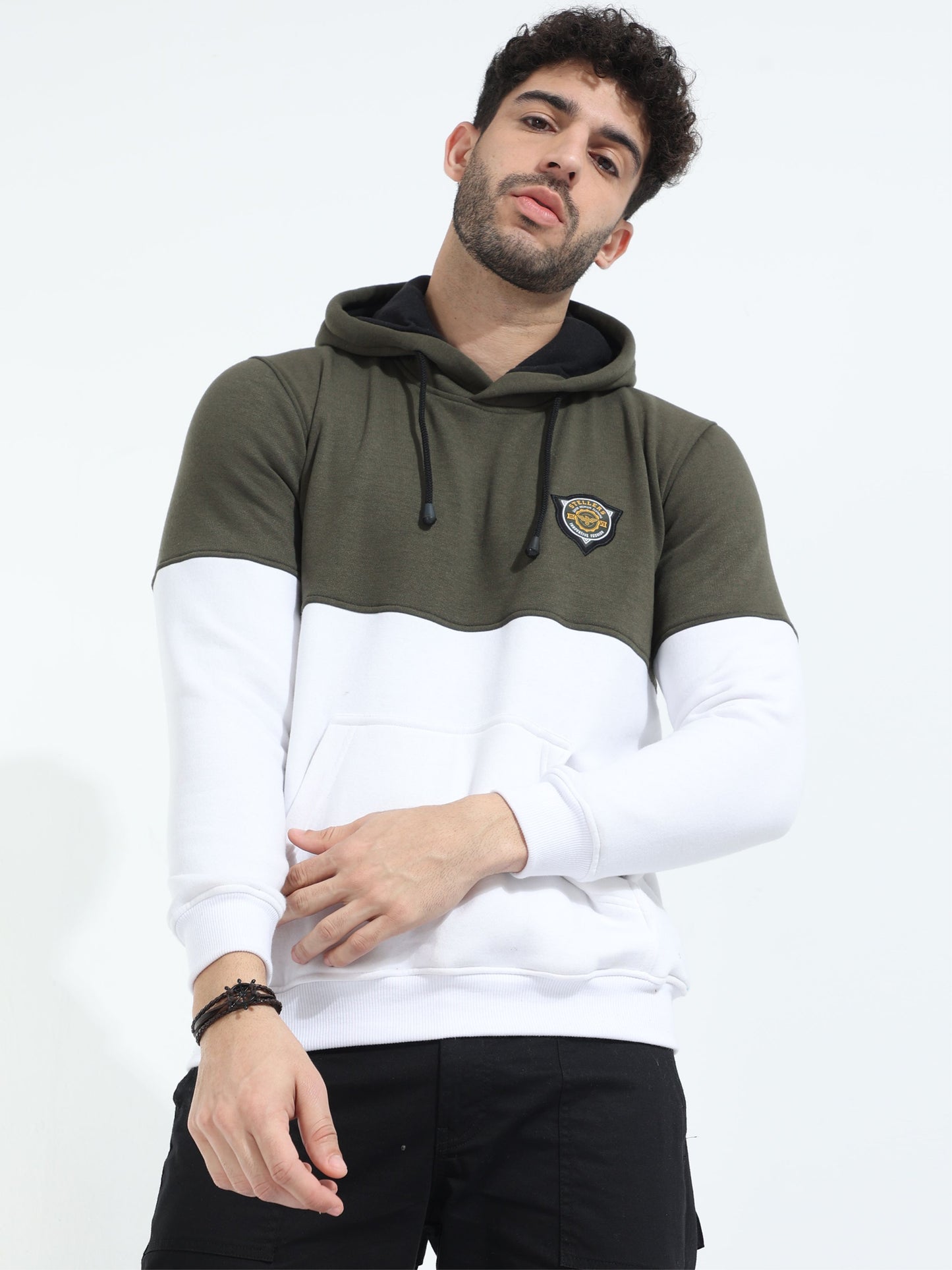 Olive Green Men's Premium Sweatshirt