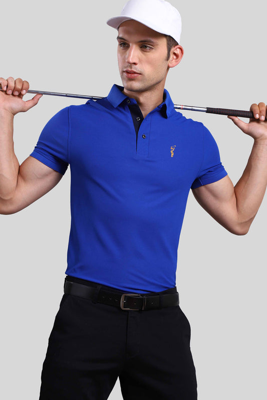 Royal Blue Polo T Shirt for Men