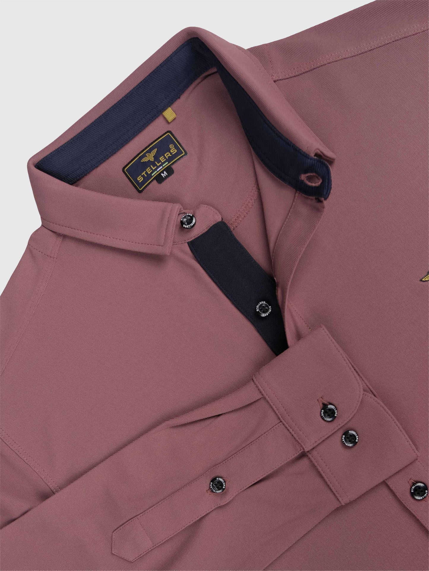 Mauve Men's Premium Nano-Dry Shirt | Stretchable | Wrinkle-Resistant |