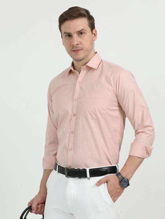Light Pink  Men's Premium Filla Fill Office Formals
