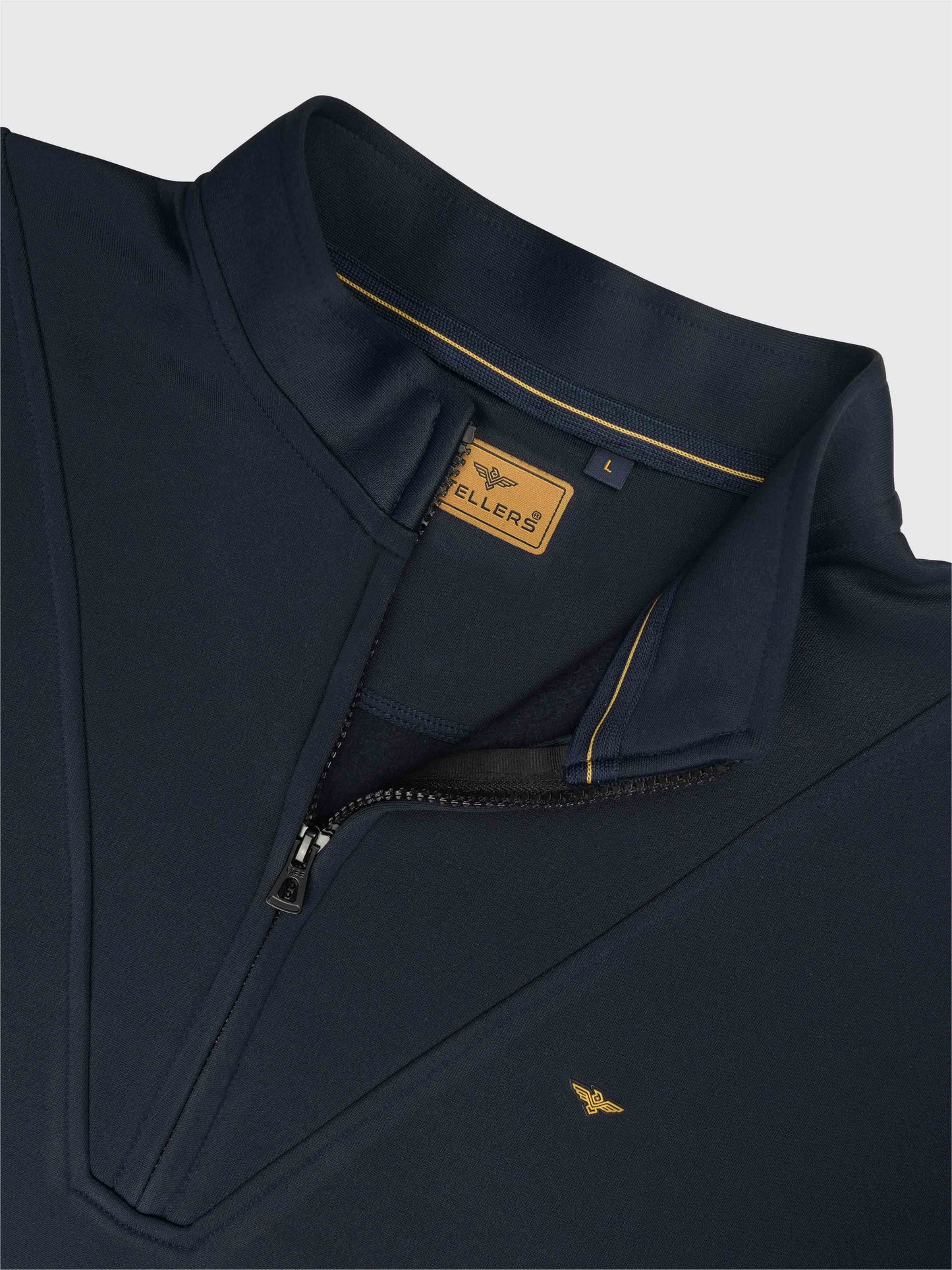 Unisex Half Zipper Sweatshirts - Navy Blue | Regular Fit | Feather Touch Feel | Warm |