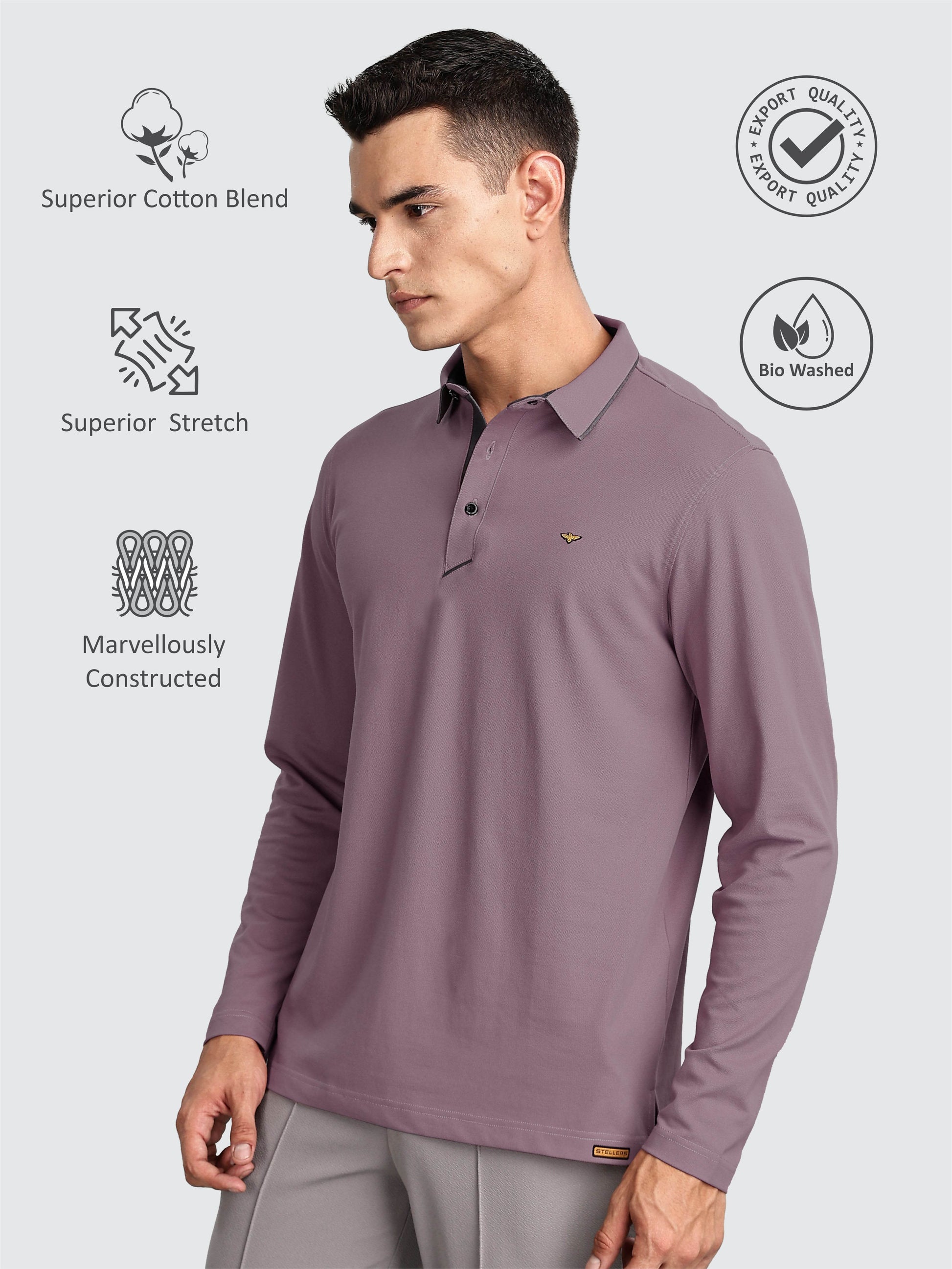 Soft Berry PQ Full Sleeve T Shirt For Men 