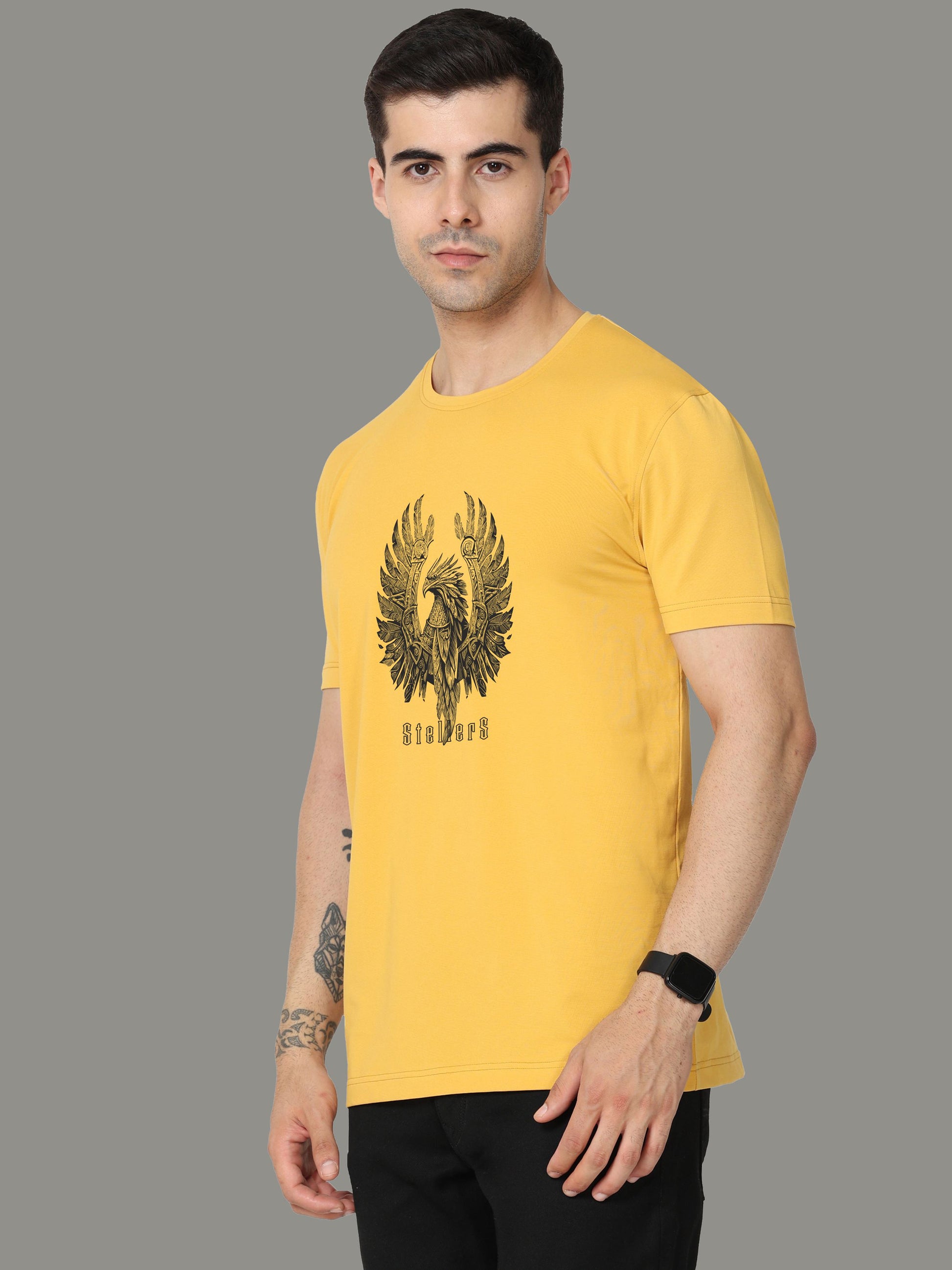 Mustard Warrior Men’s Crew Neck T Shirt