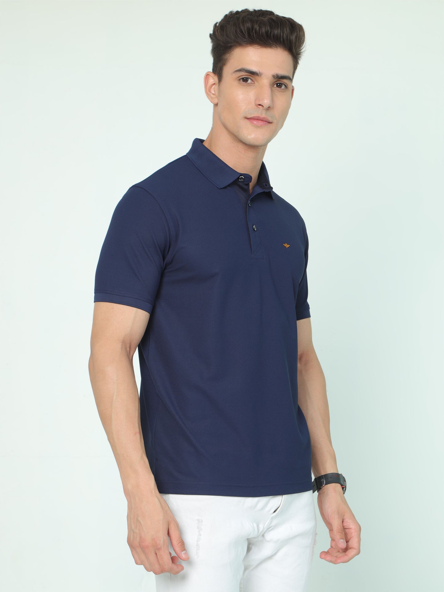 Navy Blue Premium Polo T Shirt for Men