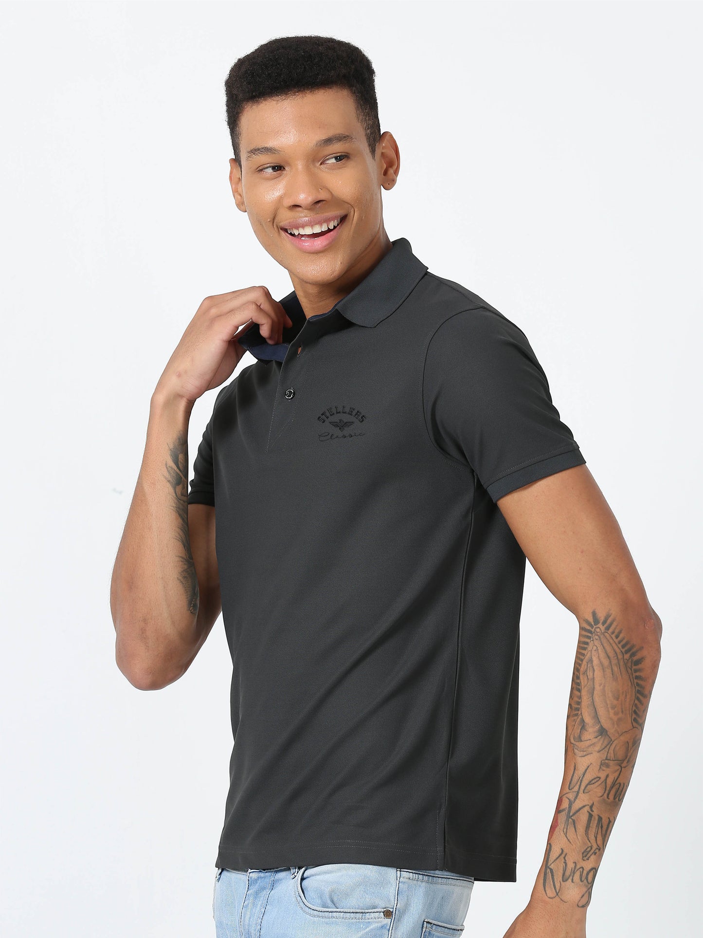 Dark Grey Classic Golf Polo T-Shirt