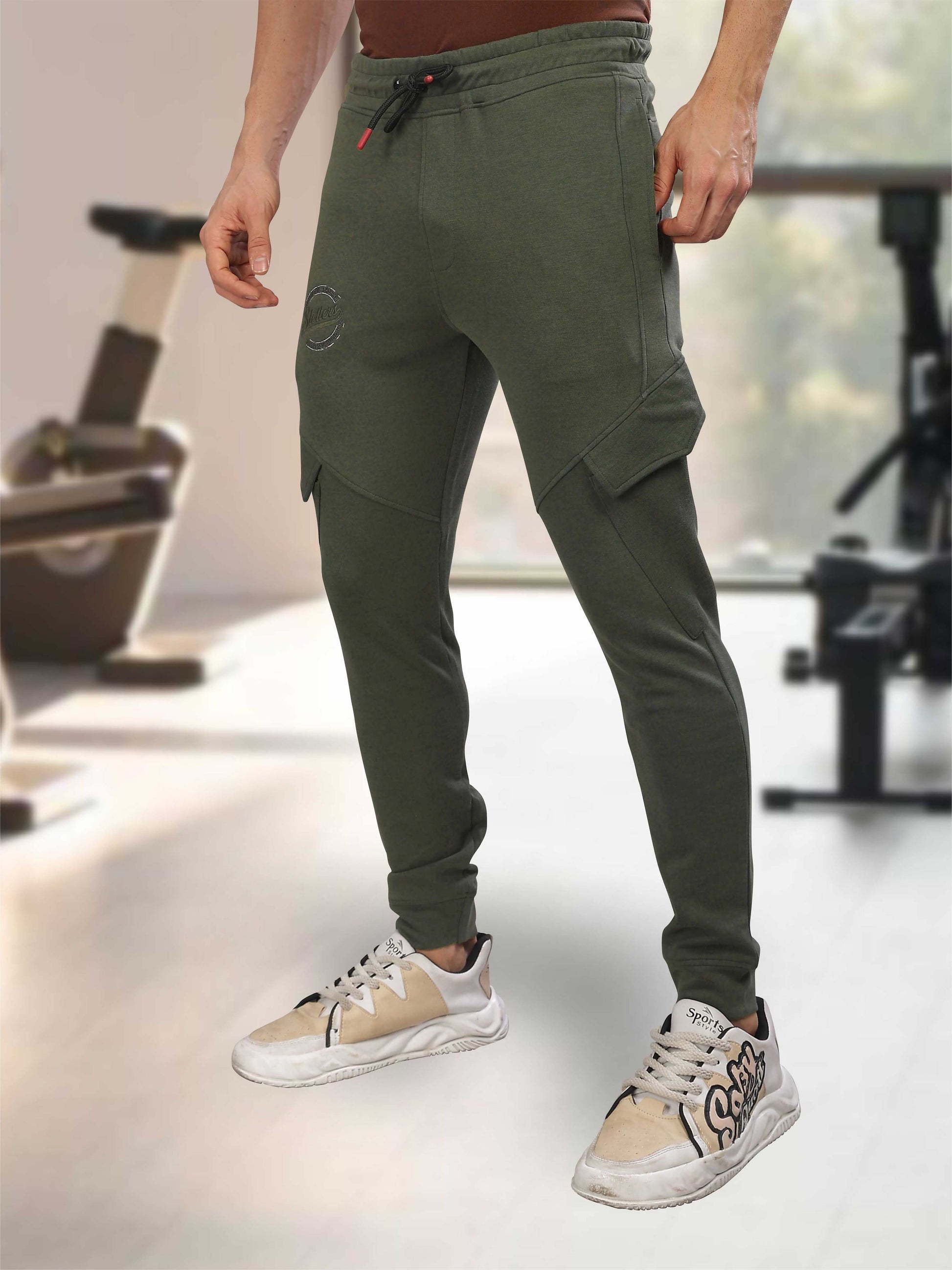 Olive Green Track Pant for Men