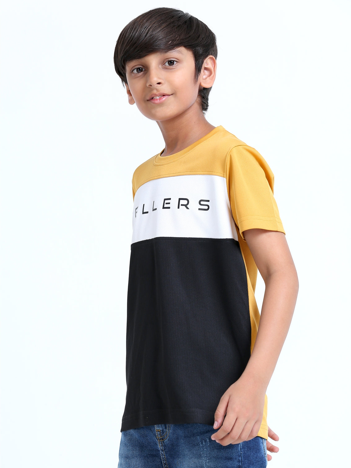 Black Center Panel T-Shirt