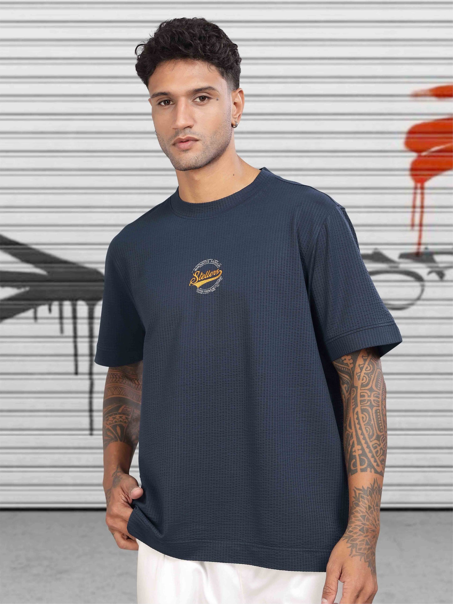 Navy Blue Men's Oversize T Shirts