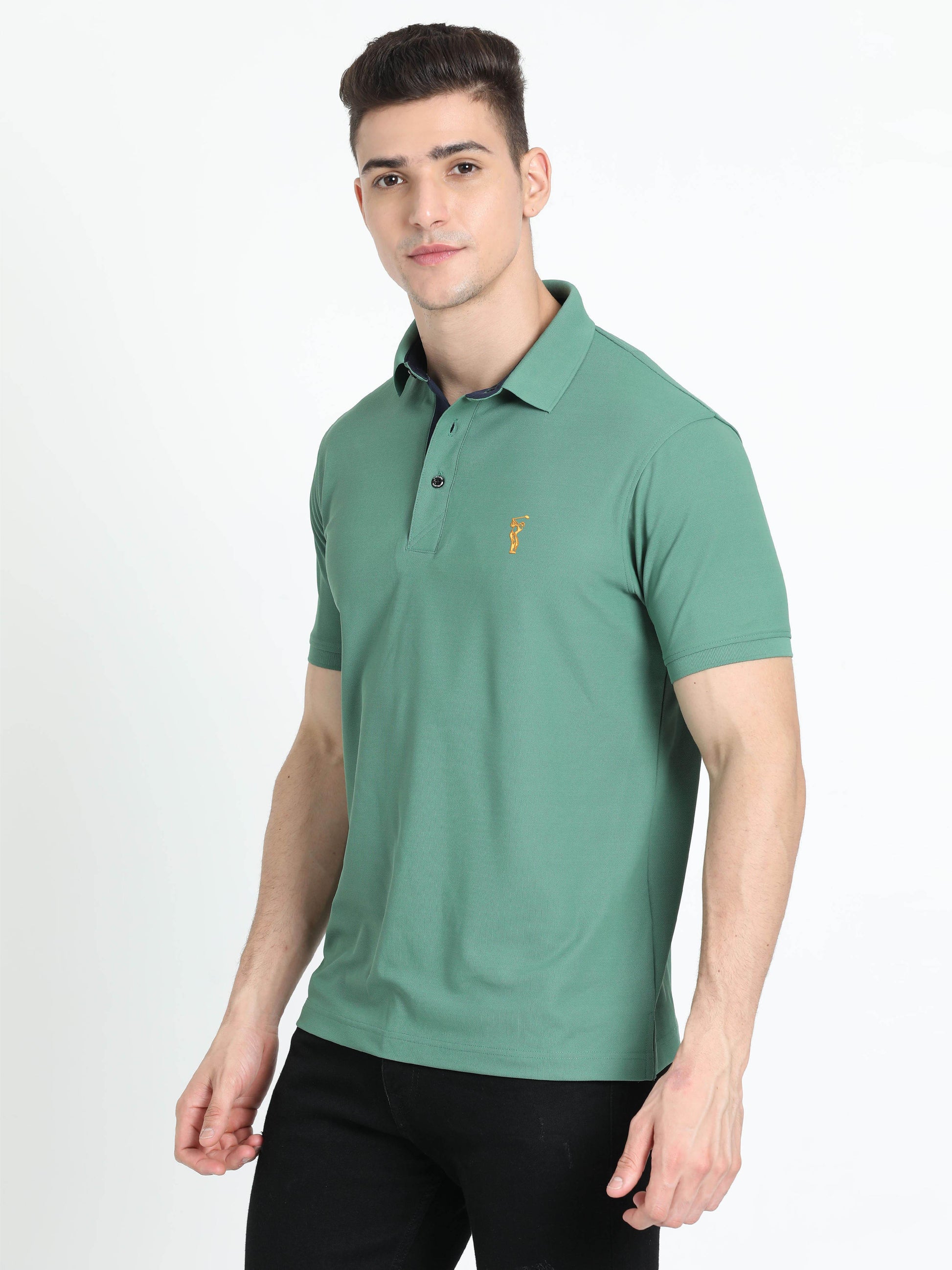 Apple Green Polo T Shirt for Men