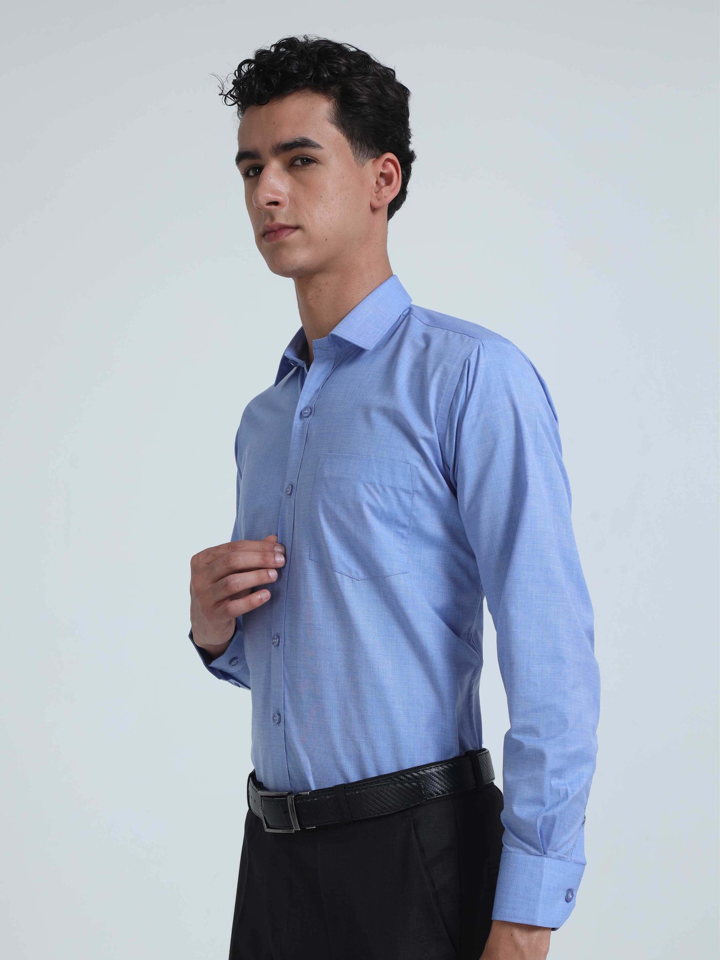 Filla Blue Premium Filla Fill Formal Shirts for Men