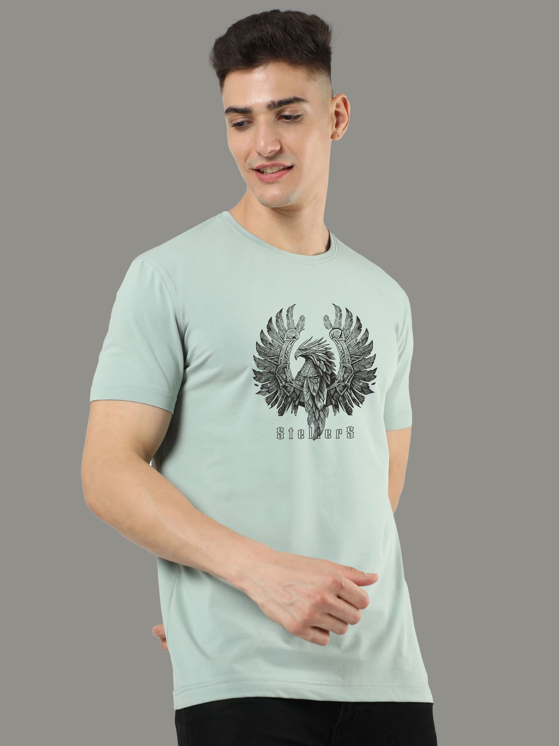 Ocean Green Men’s Crew Neck T Shirt - Round Neck T Shirts