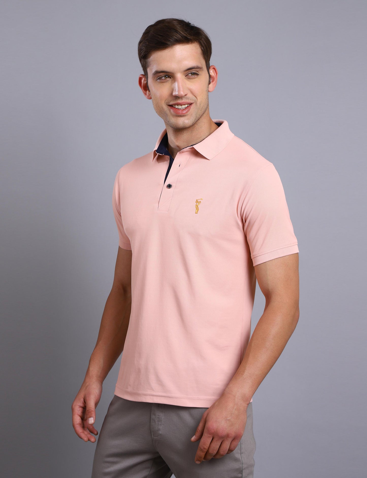 Rose Dust Polo T Shirt for Men