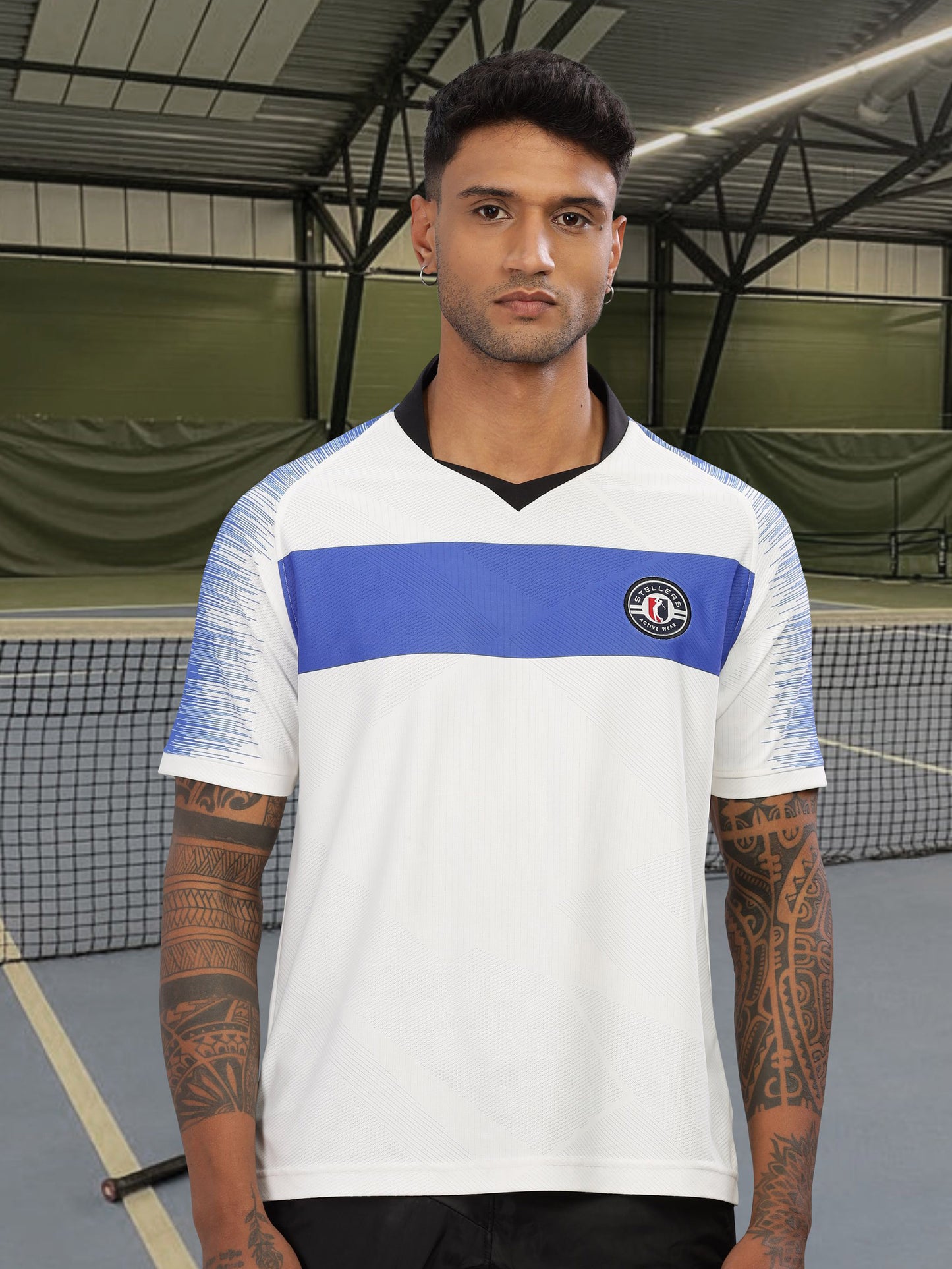 Multi-Color Mens Printed Active Wear T-Shirt