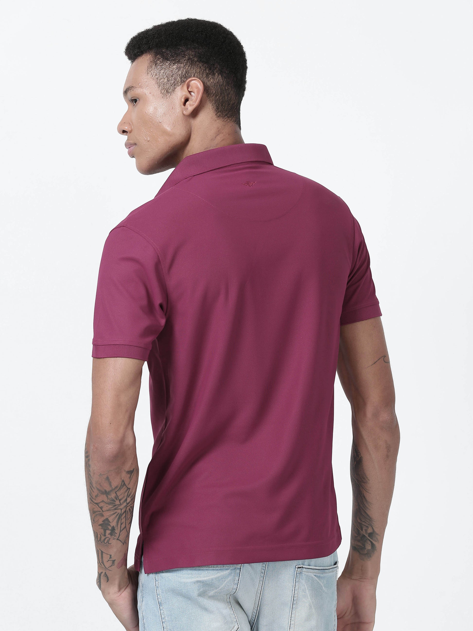 Megenta Polo T Shirt for Men