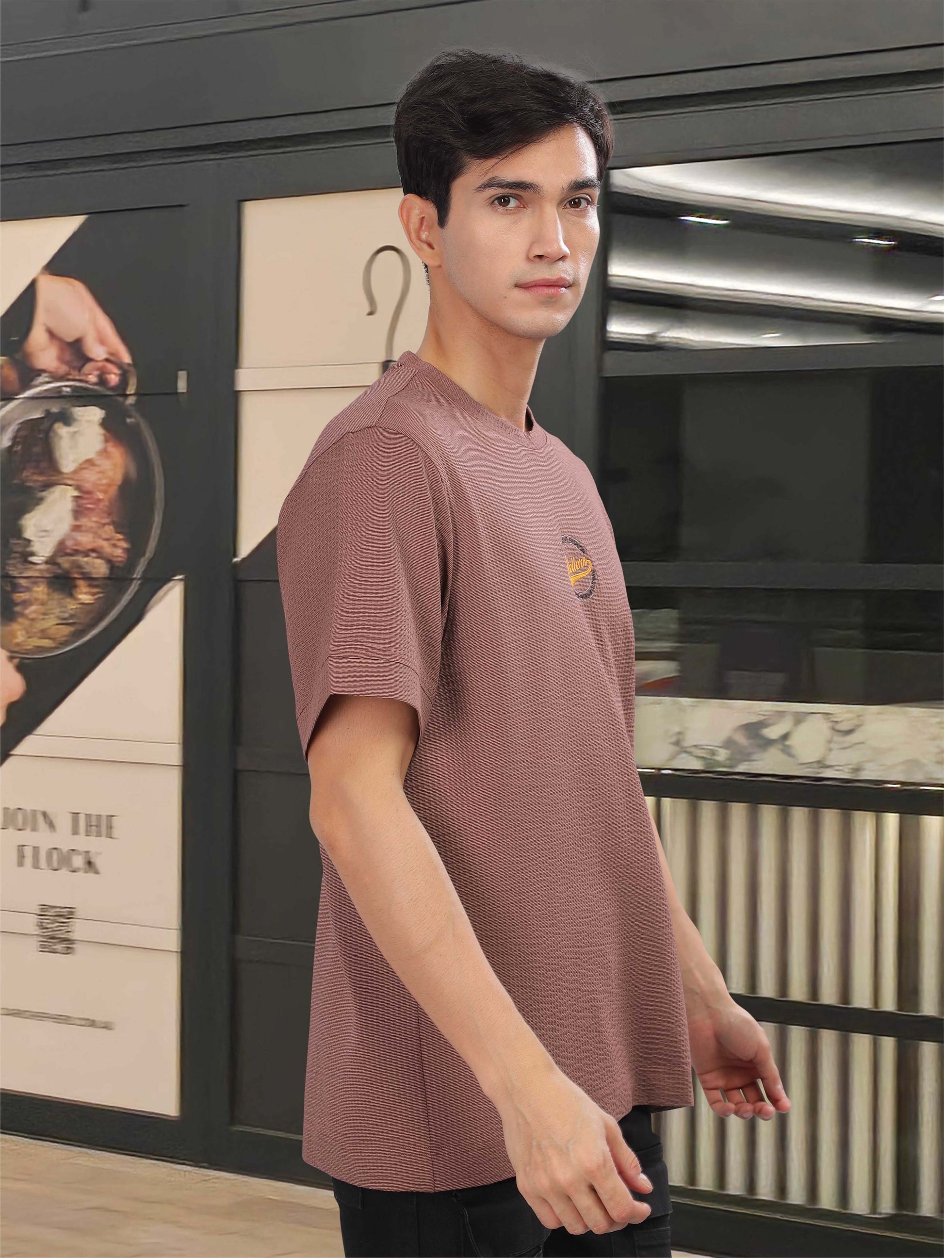 Mauve Men's Oversize T Shirt for Men