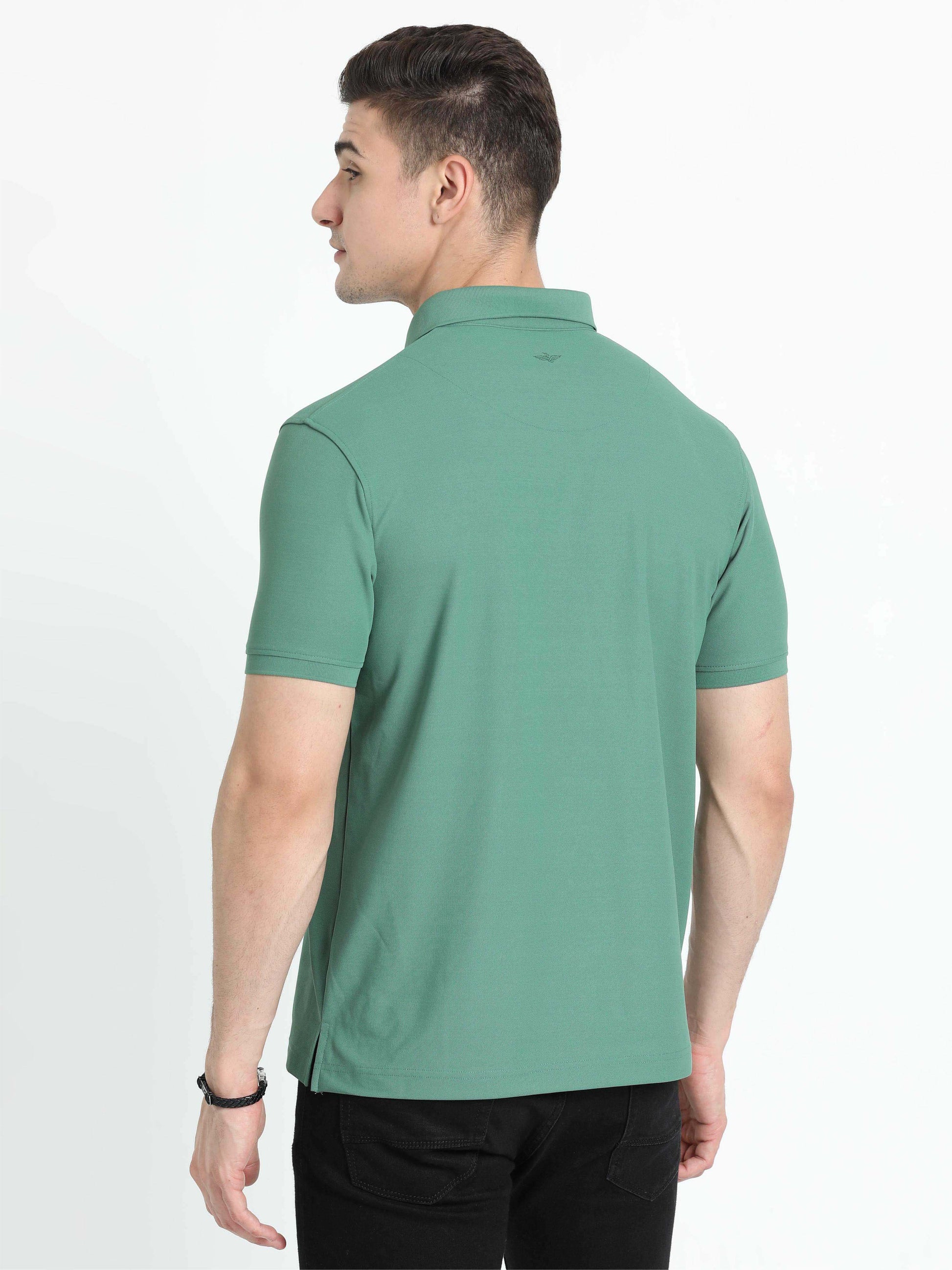 Men’s Apple Green Premium Polo T Shirt