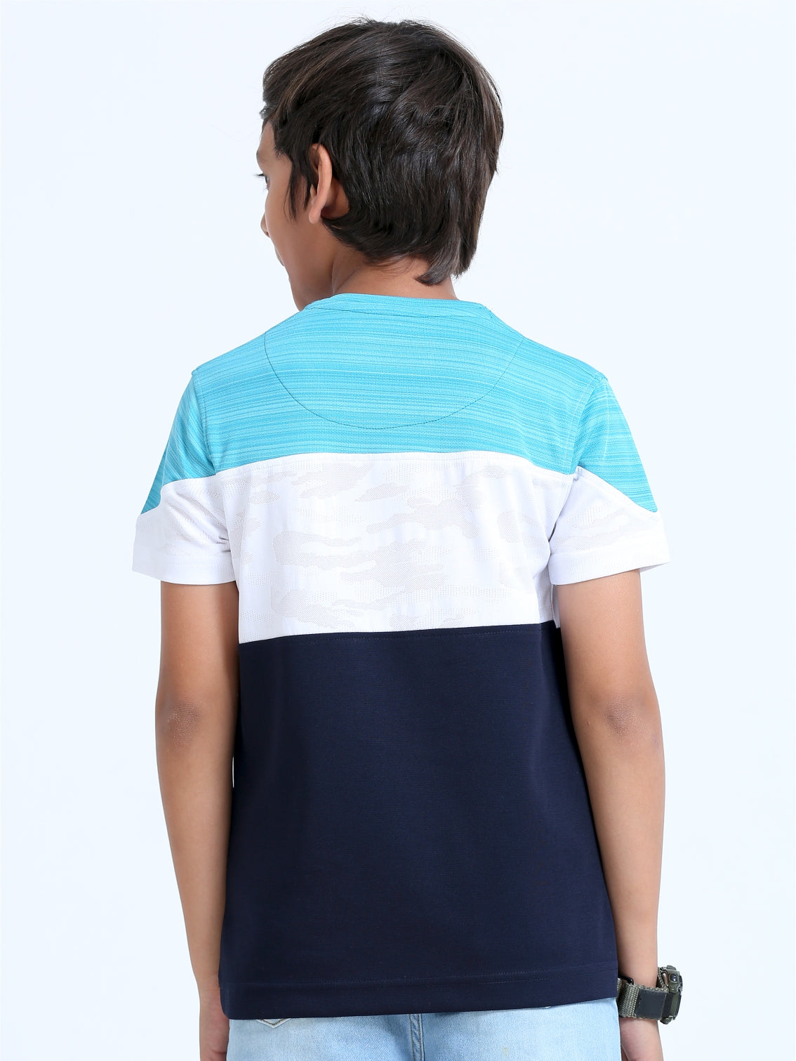 Navy Blue Center Panel T-Shirt