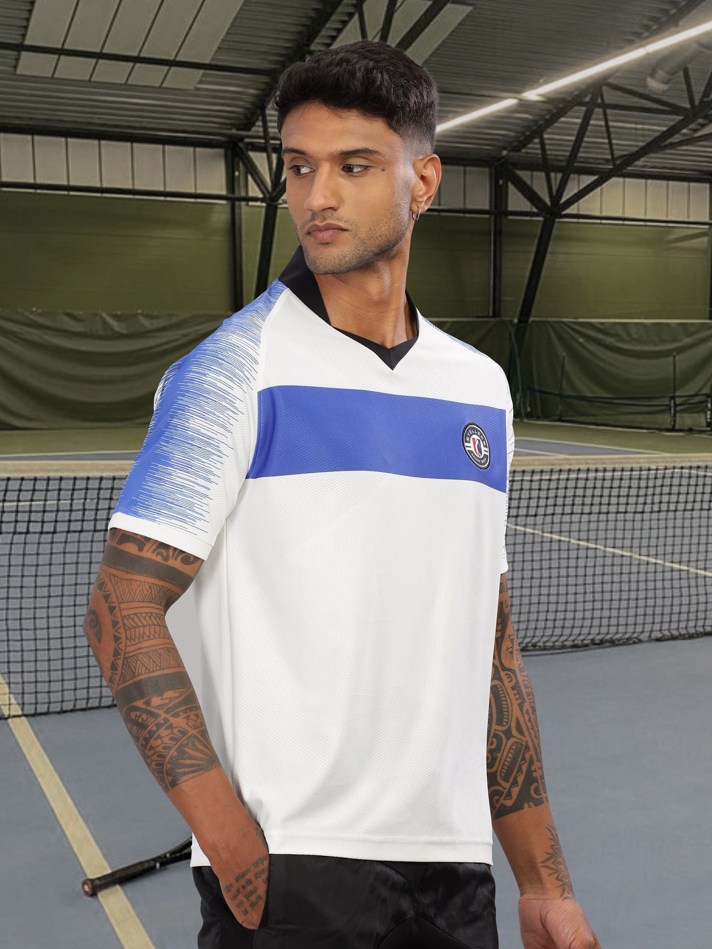 Multi-Color Mens Printed Active Wear T-Shirt