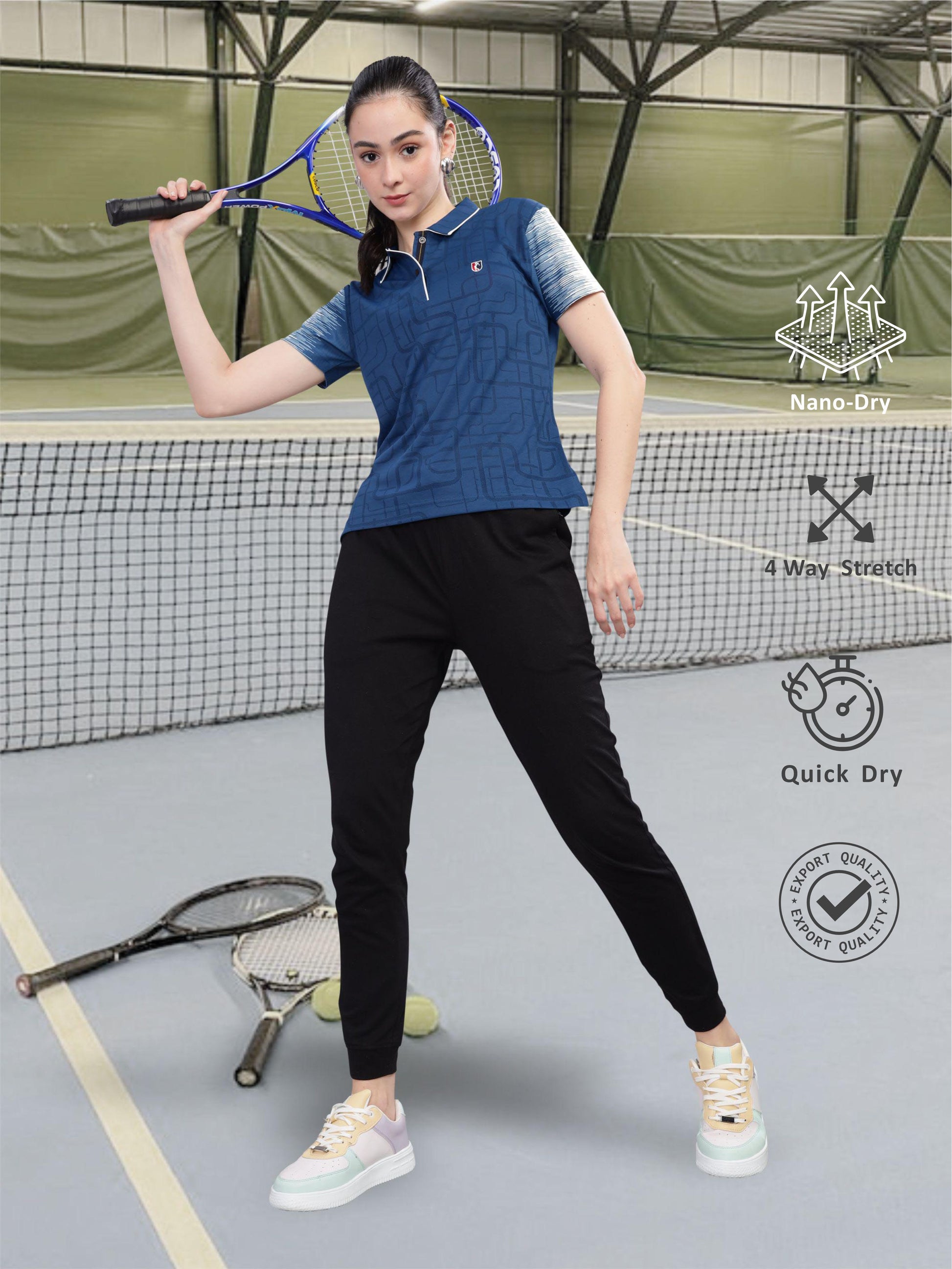 Blue Women's Sportswear T Shirt