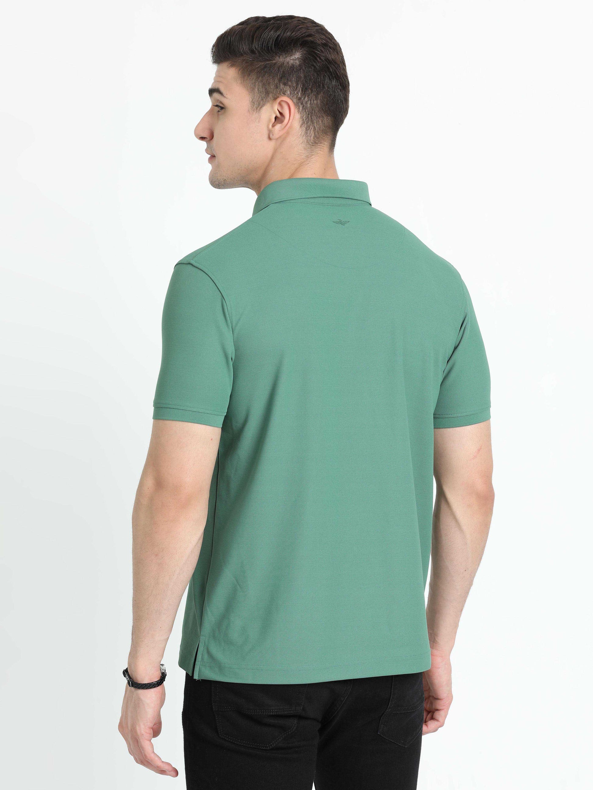 Apple Green Polo T Shirt for Men
