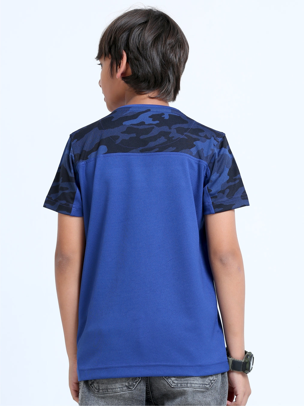 Royal Blue Camo Boy's T-Shirt