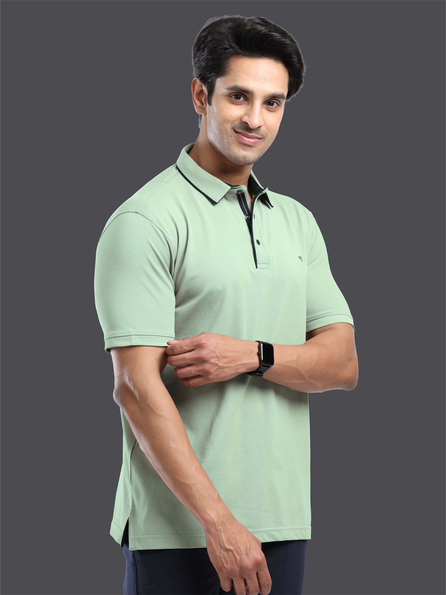 Men Premium SoftBerry PQ Polo T-Shirt - Sea Green